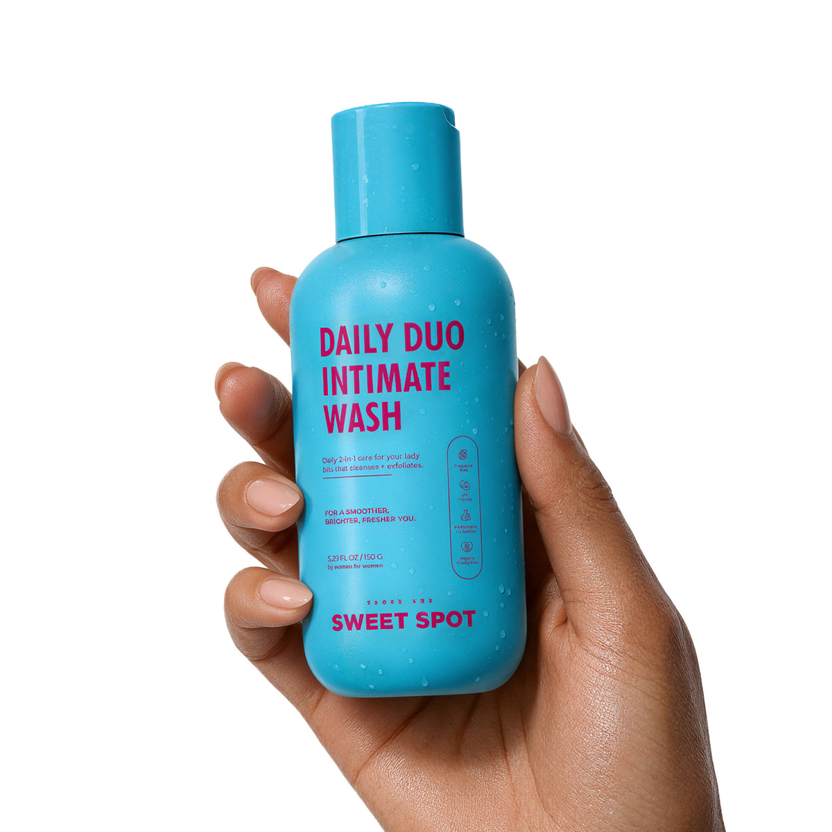 Daily Duo Intimate Wash in a real bathroom routine