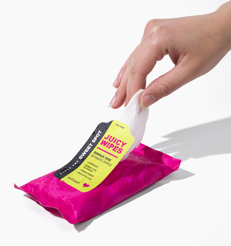 pH-balanced intimate wipes package with aloe vera - flushable and biodegradable