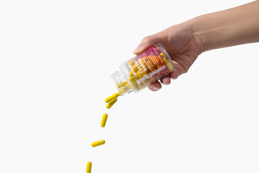 Women's pH balance daily supplement bottle with pineapple extract - 60 capsules